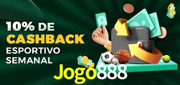 10% de bônus de cashback na Jogo888
